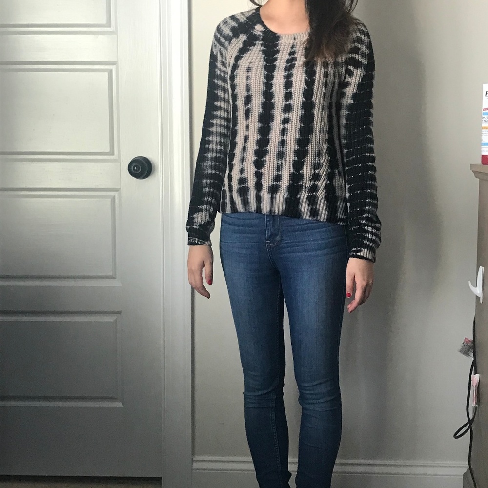 Black and Beige Sweater